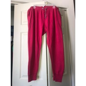 Pink jogger sweats